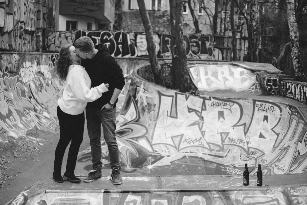 Paarshooting in der Schanze bei kalten Temperaturen